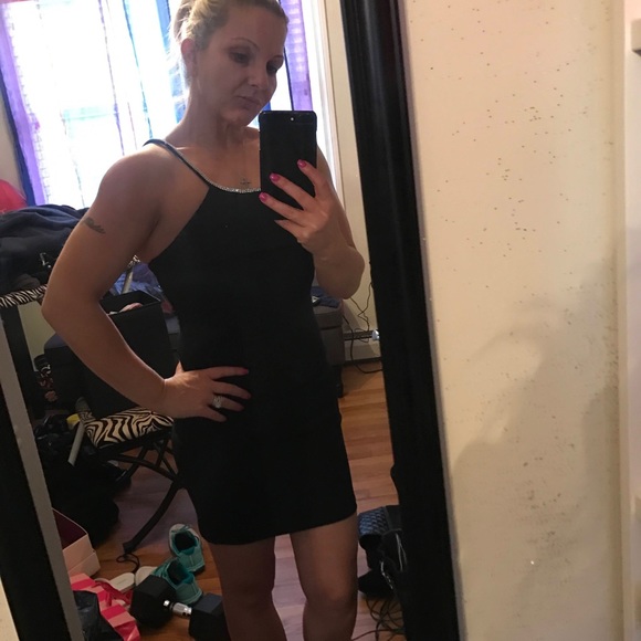 Dainty hooligan black dress with crystal straps size small - Picture 5 of 5